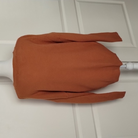 Zenana sweater size large crew neck long sleeve rust orange Fall color Zenana - Picture 5 of 10